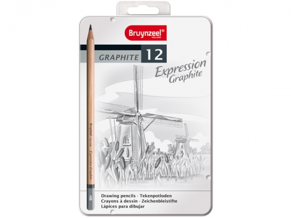 Expression Tin 12 Graphite Pencils 7715M12